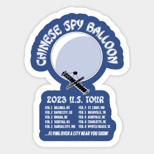 CHINESE SPY BALLOON US TOUR Sticker